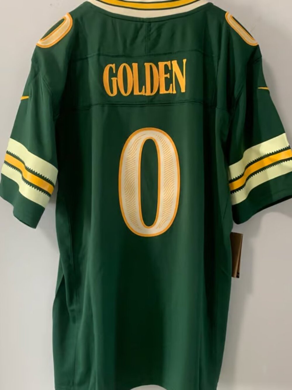 Matthew Golden Green Jersey Vapor Stitched